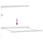 Skrovita tenda Crvena i Crna 300 x 250 cm Tkanina i Metal - Slika 9