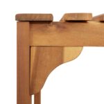 Okruženje za kadicu Smeđa 230 x 230 cm Čvrsto drvo akacije - Slika 11