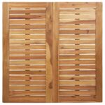 Vrtni set za objed 3 pcs Smeđa Čvrsto drvo akacije - Slika 8