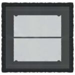 Bistro set za vrt 3 pcs Crna poliratan - Slika 8