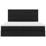 Krevet s prostorom za pohranu s LED-om Crna 180 x 200 cm - Slika 12