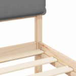 Krevetni okvir s tapiciranim uzglavljem Svijetlo siva - Slika 8