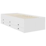 Krevet na dan Bijela i crna 100 x 200 cm Konstruirano drvo - Slika 6