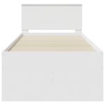 Krevet na dan Bijela i crna 100 x 200 cm Konstruirano drvo - Slika 8