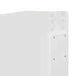 Krevetna konstrukcija Bijelo 200 x 200 cm Inženjersko Drvo - Slika 12