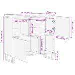Komoda Smeđa 80 x 33 x 75 cm masivno drvo manga - Slika 11