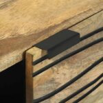 Komoda Smeđa 80 x 33 x 75 cm masivno drvo manga - Slika 7