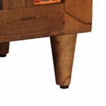 Noćni ormar s ladicama Smeđa 50 x 33 x 60 cm Čvrsto drvo manga - Slika 8