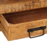 Ormarić toaletnog stolića s ladicama Smeđa Čvrsto drvo manga - Slika 11