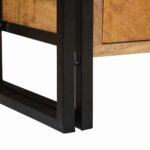 Ormarić toaletnog stolića s ladicama Smeđa Čvrsto drvo manga - Slika 13