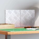 Stepenica Četvrtasti 2 pcs Srebrno 20 x 20 cm Aluminij