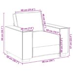 Sofa Krema 99 x 80 x 84 cm tkanina - Slika 8