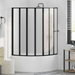 Tuš paravan Ostalo Crna 168 x 140 cm Aluminij