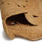 Tepih Smeđa Ø 180 cm Juta - Slika 4