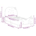 Okvir kreveta za malu djecu s naslonom Ružičasta 70 x 140 cm - Slika 10