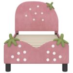Okvir kreveta za malu djecu s naslonom Ružičasta 70 x 140 cm - Slika 5
