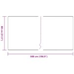 Tepih trkač Antracit 80 x 500 cm 100% Polipropilen - Slika 8