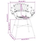 Stolac za blagovanje 2 pcs Prirodna 49 x 51 x 81 cm - Slika 11