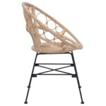 Stolac za blagovanje 2 pcs Prirodna 49 x 51 x 81 cm - Slika 6