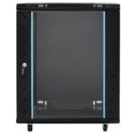 Mrežni ormar s pohranom Crna 60 x 60 x 80 cm Čelik - Slika 3