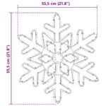 Božićna pahulja Plava 55,5 x 55,5 x 0,75cm PVC - Slika 9