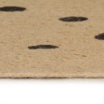 Ručno rađeni tepih od jute s uzorkom točkica 90 cm - Slika 3