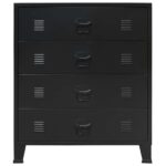 Industrijski ladičar antracit 78 x 40 x 93 cm metalni - Slika 4