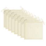 Sklopive vrtne stolice s jastucima 8 kom masivno bagremovo drvo - Slika 5