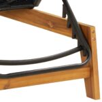 3-dijelna vrtna garnitura poliratan i masivno bagremovo drvo - Slika 9