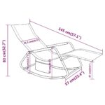 Ležaljka za sunčanje od čelika i tekstilena zelena - Slika 7