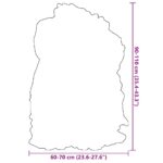 Navlaka za stolicu od islandske ovčje kože crna 70 x 110 cm - Slika 10