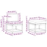 Set vanjskih sofa 4 pcs Prirodna - Slika 7