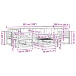 Set vanjskih sofa 7 pcs Prirodna Čvrsto drvo akacije - Slika 8