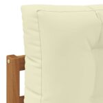 Set vanjskih sofa 4 pcs Prirodna Čvrsto drvo akacije - Slika 6