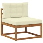 Set vanjskih sofa 6 pcs Prirodna Čvrsto drvo akacije - Slika 3