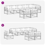 Set vanjskih sofa 8 pcs Prirodna Čvrsto drvo akacije - Slika 7