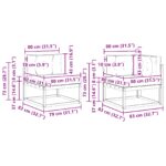 Set vanjskih sofa 6 pcs Prirodna Čvrsto drvo akacije - Slika 8