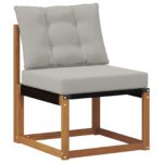 Set vanjskih sofa s jastukom 5 pcs Prirodna i krem - Slika 3