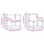 Set vanjskih sofa s jastukom 5 pcs Prirodna i krem - Slika 9