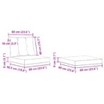 Set vanjskih sofa s jastukom 6 pcs Prirodna i krem - Slika 10