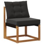 Set vanjskih sofa s jastukom 6 pcs Prirodna i krem - Slika 3