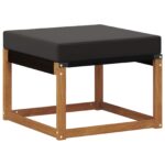 Set vanjskih sofa s jastukom 6 pcs Prirodna i krem - Slika 4