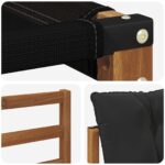 Set vanjskih sofa s jastukom 6 pcs Prirodna i krem - Slika 7