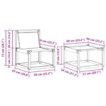 Set vanjskih sofa s jastukom 6 pcs Prirodna i krem - Slika 9