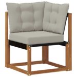 Set vanjskih sofa s jastukom 9 pcs Prirodna i krem - Slika 5