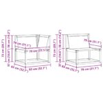 Set vanjskih sofa s jastukom 6 pcs Prirodna i krem - Slika 12