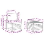 Setovi sofa 9 pcs Prirodna Čvrsto drvo akacije - Slika 8