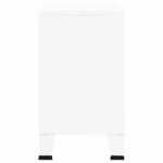 Komoda crna 105 x 35 x 62 cm od metala i stakla - Slika 4