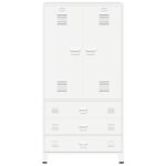 Ormar antracit 90 x 50 x 180 cm metalni - Slika 4