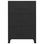 Industrijski sanduk za pohranu bijeli 75 x 40 x 115 cm metalni - Slika 4